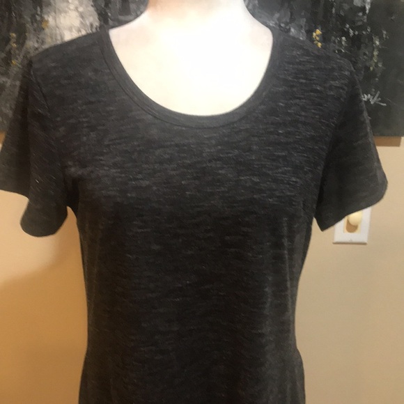 32 Degrees Short Sleeve Heather Gray and Black Dress with Pockets-Size Medium - Picture 5 of 11